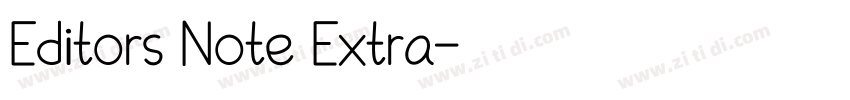 Editors Note Extra字体转换